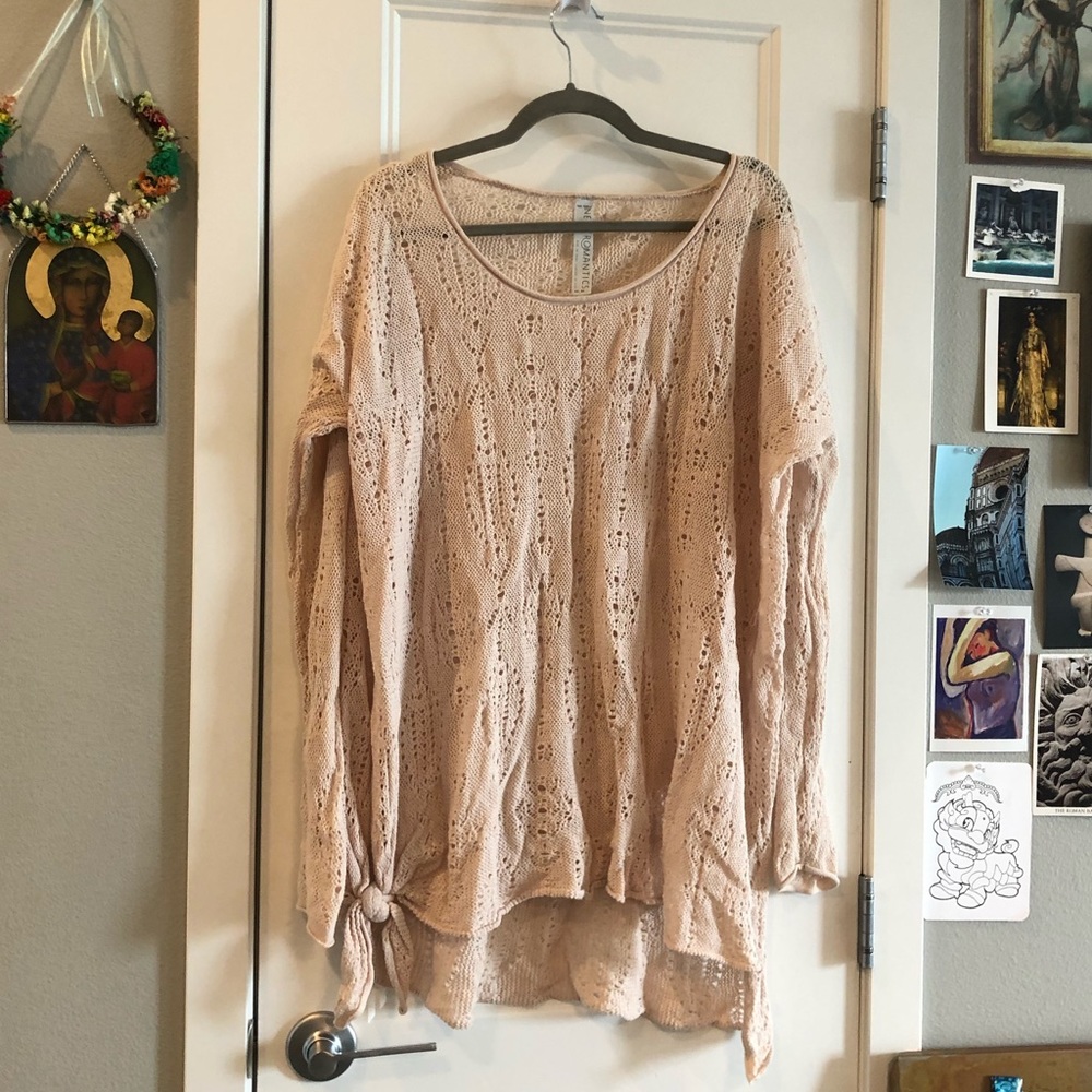 Free People Pink Swimsuit Cover Up
